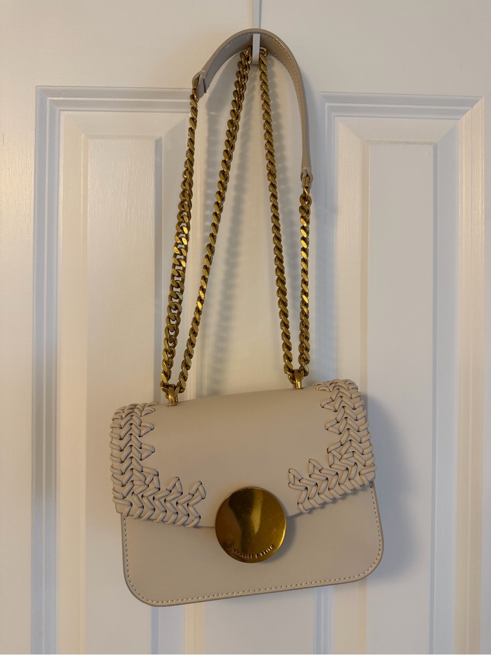 Charles & Keith Leather Crossbody Bag